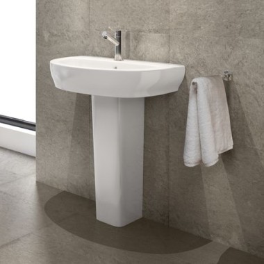 Geberit Senya washbasin with full pedestal