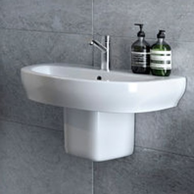 Geberit Senya washbasin with half pedestal