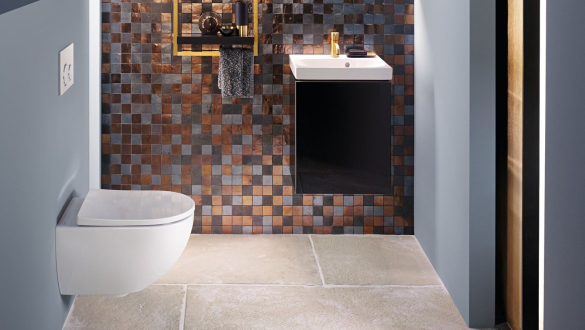 Wall-hung WC for harmonious bathroom design Wall-hung WC for harmonious bathroom design
