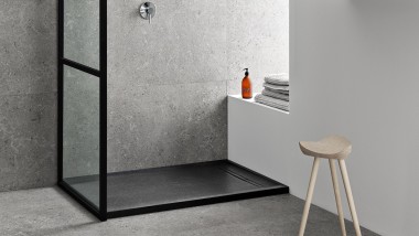 Geberit Sestra shower tray in graphite Geberit Sestra shower tray in graphite