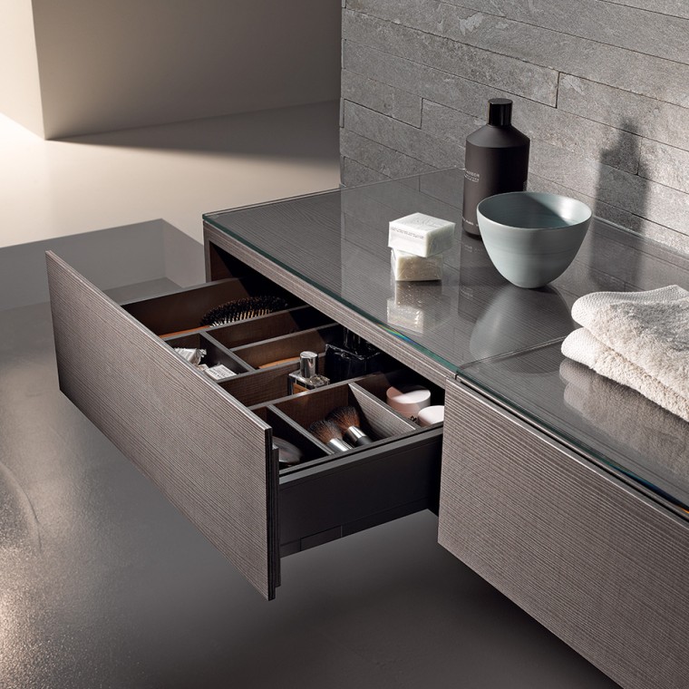 Geberit Xeno² furniture with open drawer Geberit Xeno² furniture with open drawer