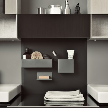 Geberit Acanto magnetic boards with storage boxes