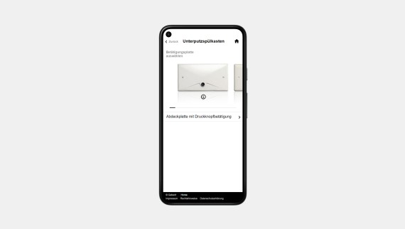Product identifier for concealed cistern – tool overview Product identifier for concealed cistern – tool overview