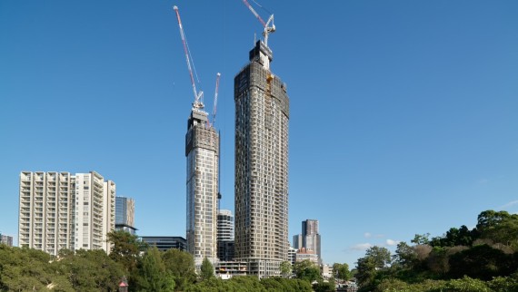The two 180 George Towers herald the densification of the Sydney conurbation (© Michael Curwood & Adam Powell) The two 180 George Towers herald the densification of the Sydney conurbation (© Michael Curwood & Adam Powell)