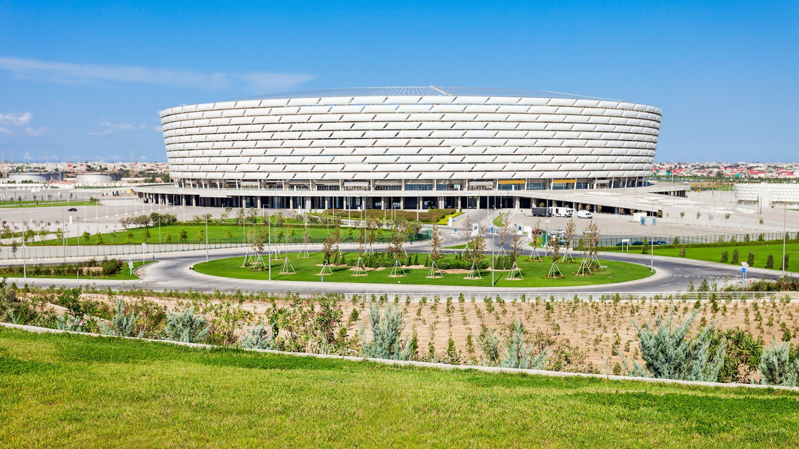 Baku Olimpiyat Stadyumu, Baku, Aserbaidschan (© Andrey Khrobostov / Alamy Stock Photo)
