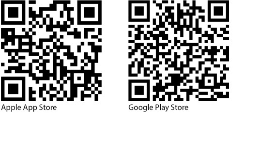 Geberit Control App QR codes for Apple and Android