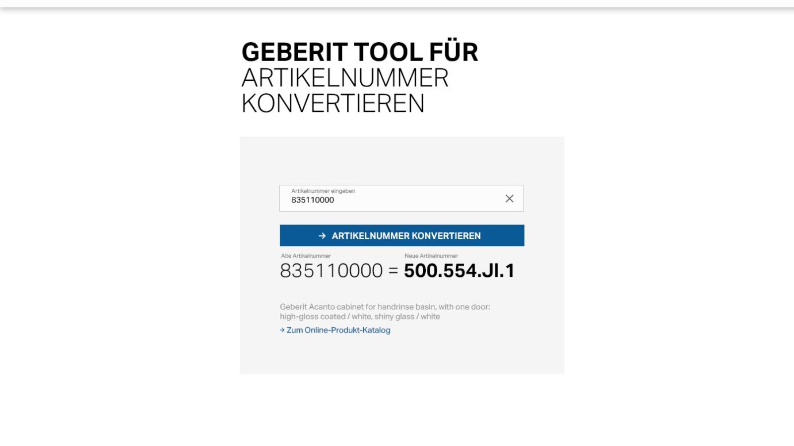 Article number converter