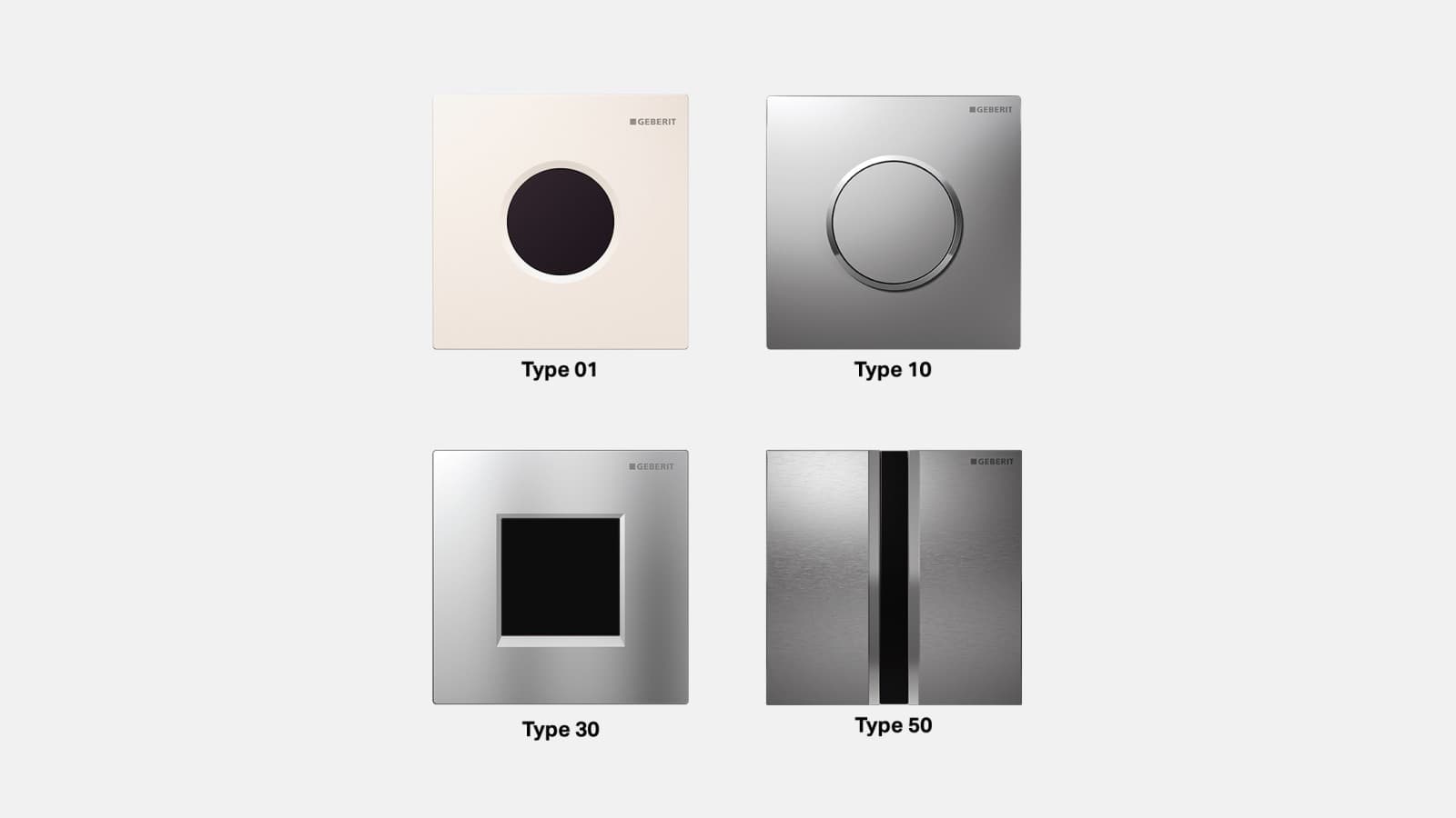 IR and mechanical Geberit actuator plates for urinals IR and mechanical Geberit actuator plates for urinals