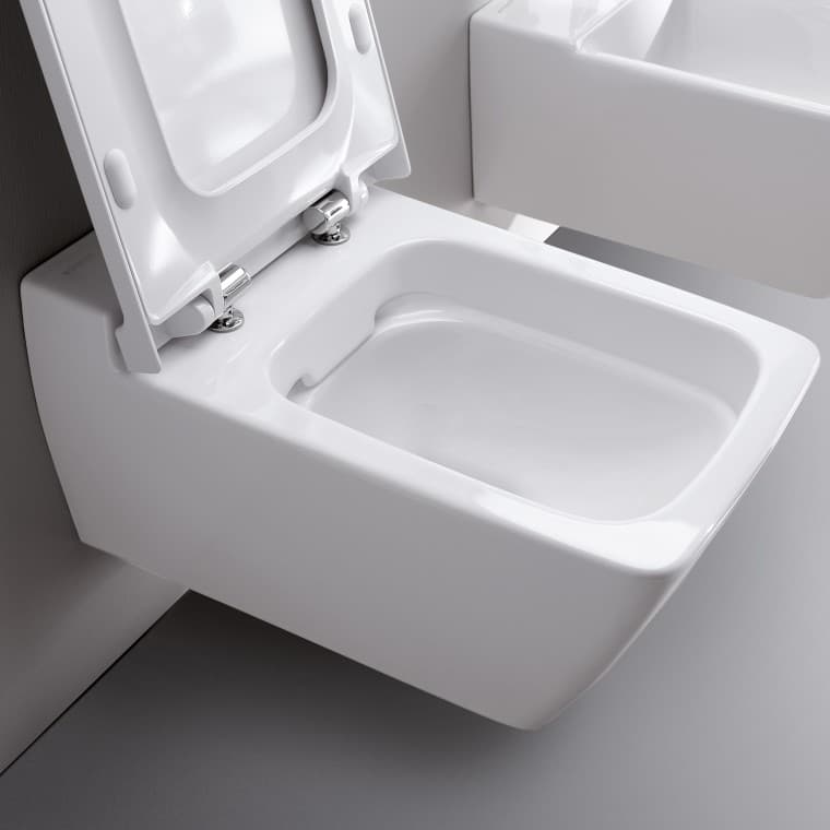 Geberit Xeno² toilet with open lid Geberit Xeno² toilet with open lid