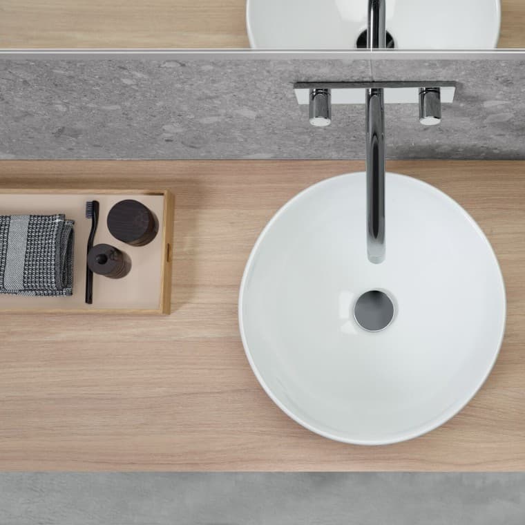 Geberit VariForm round lay-on washbasin Geberit VariForm round lay-on washbasin