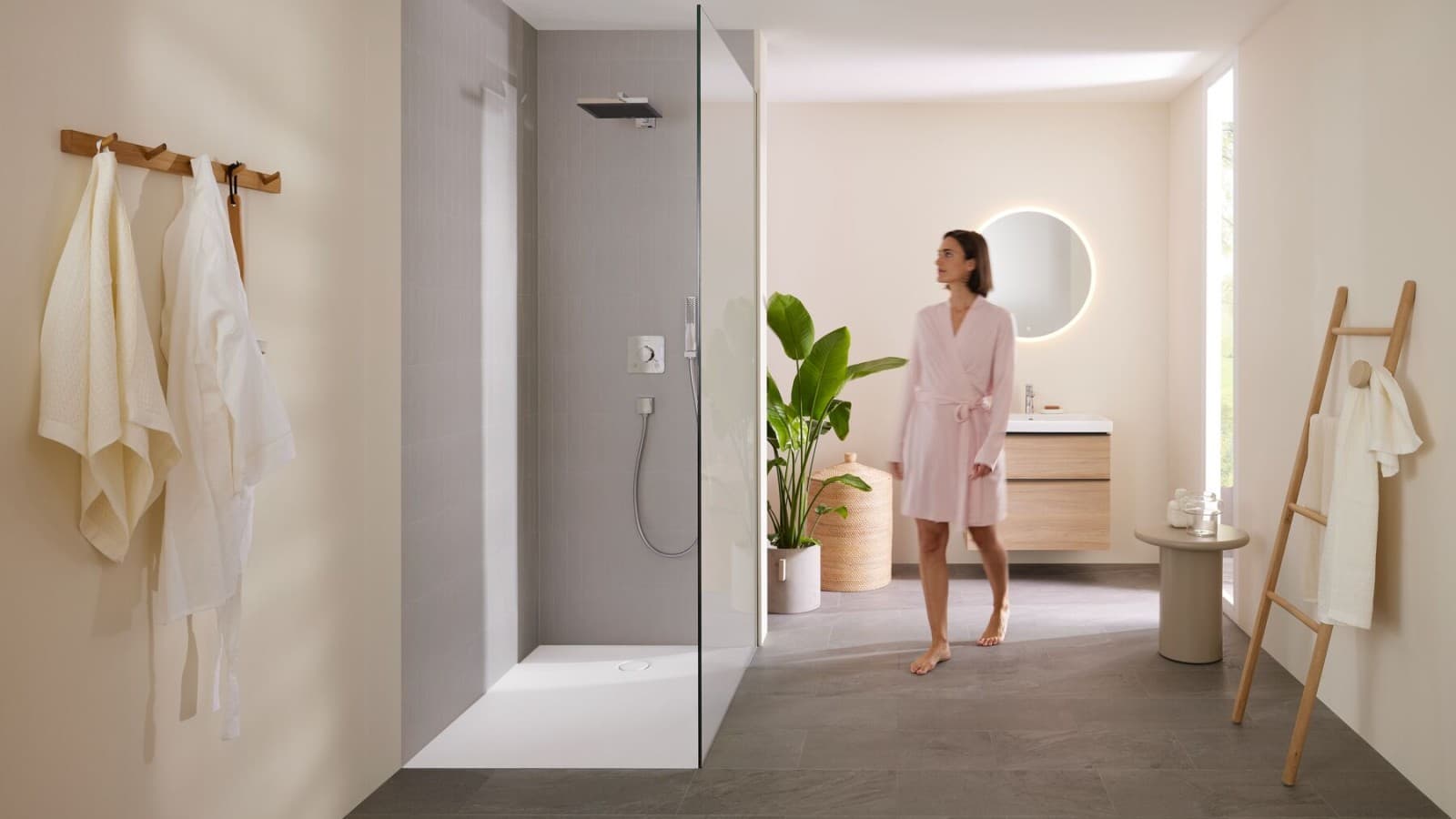 Geberi bathroom with CleanFloor30 Geberi bathroom with CleanFloor30