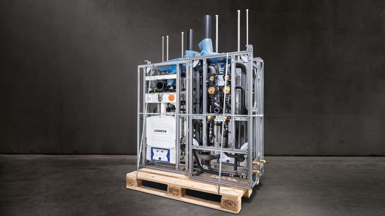 Prefabricated Geberit GIS installation system Prefabricated Geberit GIS installation system