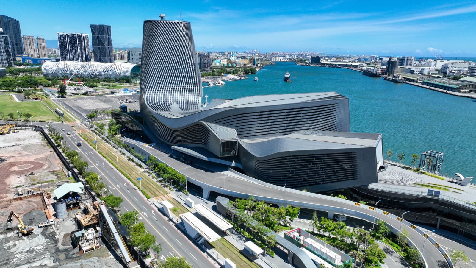 The Kaohsiung port terminal is an important shipping hub in Taiwan The Kaohsiung port terminal is an important shipping hub in Taiwan